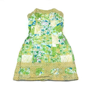 DR48 Lilly Pulitzer Preppy Gator Patch A-Line Beach Dress 6